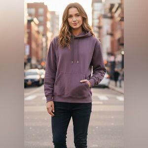 H&M Mauve/Light Chocolate/Cacao Tone Unisex Oversized Pullover Hoodie Size Small